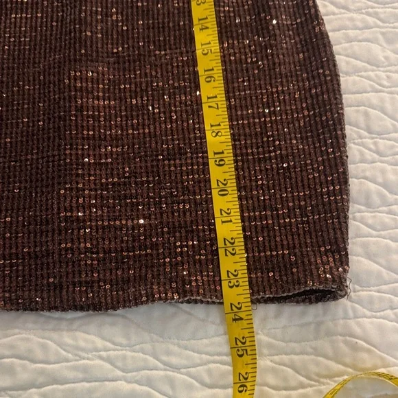 Glamorous Sequin Mini Dress - Copper - Picture 6 of 6
